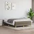 Vidaxl Box spring postelja z vzmetnico taupe 140x190 cm blago