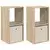 Noćni ormarić s ladicama 2 pcs Sonoma hrast 35 x 32 x 68,5 cm