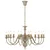 Vidaxl Lestenec antično bel 12 x E14 žarnice