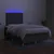 vidaXL Box spring postelja z vzmetnico LED temno siva 120x190 cm blago
