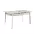 HANAH HOME Trpezarijski set Santiago White Antracite