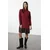 Trendyol Milla Ženska haljina Twoaw25El00282, Bordo