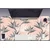 Decormat Namizna podloga Black and white flowers