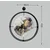 Wallity Zidni sat Mclock-00122, 58x65x7 cm, Crni