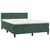 Vidaxl Box spring postelja z vzmetnico temno zelena 140x200 cm žamet