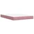 Vidaxl Box spring postelja z vzmetnico roza 140x200 cm žamet