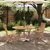 Vidaxl Vrtnik Bistro Set 3 szt. Rjava Masivno teakovo les