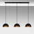 Opviq Luster Kure-30-Mr-721-3, 140x30x111cm, IP20, Crni
