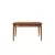 HANAH HOME Vina 02 1048 Walnut Dark Blue (Produživi trpezarijski sto, stolice i konzola (5 komada))