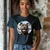 Camiseta Majica sa štampanim printom Cam 569, Ženska, Teget