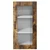 Vidaxl Stenski stekleni omarica LUCCA Dimljen hrast 40 x 31 x 80 cm