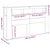 LED glava kreveta s policom Crni hrast 180 x 18,5 x 103,5 cm