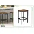 shumee Temno rjav barski stol za kuhinjo, moderen, BEGRYF 40x30x65