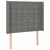 Vidaxl Box spring postelja z vzmetnico LED temno siva 100x200 cm blago