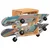 Zidni držač za skateboard 25 x 20 x 30 cm masivno drvo bagrema