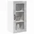 Zidni stakleni ormarić 2 pcs Betonski sivi 40 x 31 x 80 cm