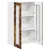 Vidaxl Stenski stekleni omarica LUCCA Dimljen hrast 60 x 31 x 100 cm