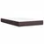Vidaxl Box spring postelja z vzmetnico temno rjava 120x190 cm blago