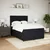 Vidaxl Box spring posteljni z vzmetnico črn 140x190 cm žamet