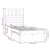 Vidaxl Posteljni okvir 75x190 cm trdna borovina