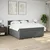 Vidaxl Box spring postelja z vzmetnico temno siva 180x200 cm blago