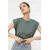 Trendyol Milla Ženska majica TWOSS20TS0021, Zelena