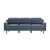 ATELIER DEL SOFA Sofa sa 3 sedišta Robin Extra 3 Ocean Blue Walnut
