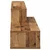 ZidniTVstalak 120x25x28,5cm Konstruirano drvo