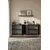 Hanah Home komoda Moka 150, 150 cm, antracit / zlatna