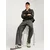 JACK & JONES Kavbojke ALEX  črn denim