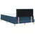 Vidaxl LED Box Spring Postelja z LED trakami Modra 120 x 190 cm blago