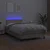 Vidaxl Box spring postelja z vzmetnico LED kapučino 120x190 cm