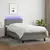 Vidaxl Box spring postelja z vzmetnico LED temno siva 80x200 cm blago