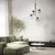 Luster na sajli CESAR 4xE27/15W/230V crna/zadimljeno-siva