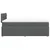 Vidaxl Box spring postelja z vzmetnico temno siva 120x190 cm blago