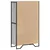 Visoka komoda boja hrasta 79,5x35,5x137,5 cm konstruirano drvo