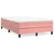 shumee Box spring postelja z vzmetnico roza 120x200 cm žamet