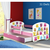 Drveni dječji krevet 160×80 s bočnom stranicom i dodatnom ladicom na izvlačenje - rozi - 10