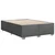 Vidaxl Box spring postelja z vzmetnico temno siva 160x200 cm blago