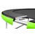 shumee Vrtni trampolin Premium črne barve Just Fun, 2,4 m - 244 cm