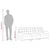 Vidaxl Trosed krem 180 cm blago