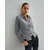 Bershka Bluza siva/bela