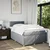 Vidaxl Boxspring postelja z vzmetnico svetlo siva 120x190 cm blago