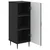 Kreveta Crna 33 x 34,5 x 89,5 cm Konstruirano drvo