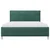 MID.YOU OBLAZINJENA POSTELJA 140 cm x 200 cm , les, tekstil, leseni material temno zelena