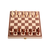 3v1 lesena šahovnica backgammon in dama 30×30cm lesene figure