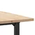 Blagovaonski stol O-oblika 80x80x75,5 cm od borovine i čelik