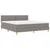 LED Box Spring Krevet Sivo-smeđa 180 x 200 cm tkanina
