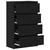 Komoda crni hrast 60x35x98,5 cm konstruirano drvo