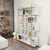 HANAH HOME Polica za knjige Bruti White Gold